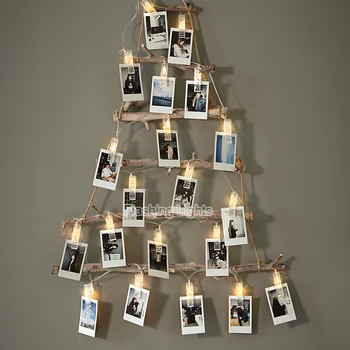 

220V 3M 20LED peg fairy lights Card Pictures Photos Clips Bright String Lights Lamp Indoor Home Party Festival Decorations
