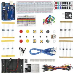 Новый Основные Starter Kit для UNO R3 основы макет перемычка удаленного широкий робот Наборы для Uno R3 Mini с коробка