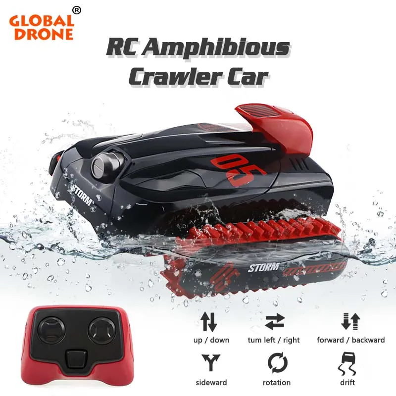 

Global Drone RC Amphibious Car Vehicle Control Panel Machines Deformation Water And Land Machine On The Radio RC Car
