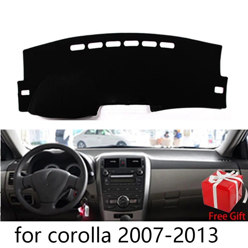 

For Toyota corolla 2007 2008 2009-2013 Car Styling Dash Mat Dashmat Dashboard Sticker Cover Sun Shade Dash Board Cover Carpet