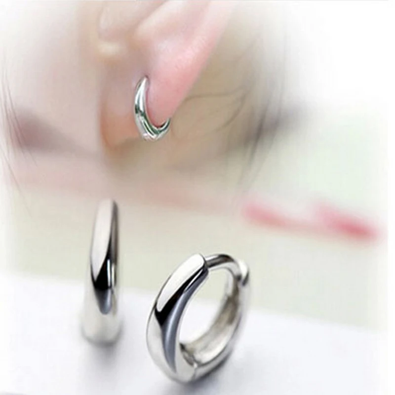 2017 Silver Filled Small Hoop Earrings For Women Men Cool Korean 2017 Silver Filled Small Hoop Earrings For Women Men Cool Korean Huggies S Simple Fine Jewelry Whole In From