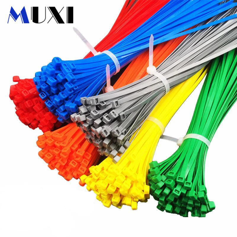 

20Pcs/pack 5*120mm High Quality width 4.6mm White Black Color Self-locking Plastic Nylon Cable Ties,Wire Zip Tie