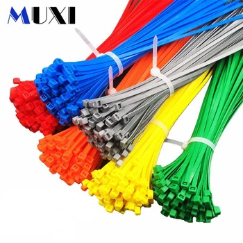 

20Pcs/pack 6*150mm High Quality width 5.8mm White Black Color Self-locking Plastic Nylon Cable Ties,Wire Zip Tie