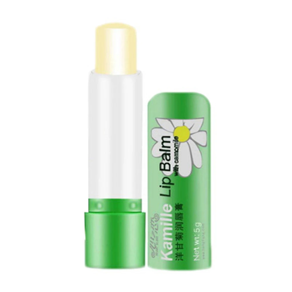 1 pcs New Chamomile Women Lip Balm Deep Moisturizing Moisturizer Protection Lips Lipstick