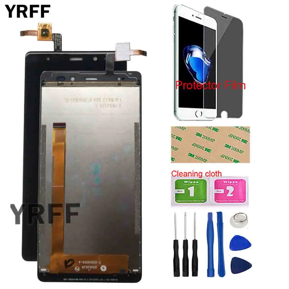 

5.0'' Mobile LCD Display Repair Parts For Leagoo T1 LCD Display + Touch Screen Digitizer Phone t 1 Tools Protector Film