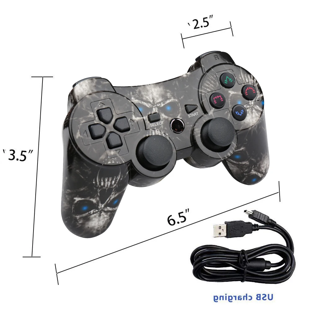 Bluetooth для sony Playstation 3/ps2/pc контроллер беспроводной геймпад джойстик для Playstation 3 SIXAXIS геймпады 12 цветов