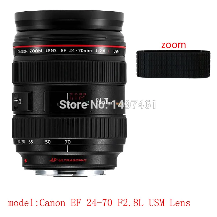 Lens Zoom or focus Rubber Ring / Rubber Grip Repair Succedaneum For Canon EF 24 70mm f/2.8L USM