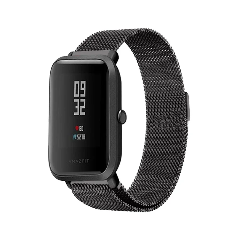 Ремешок Mijobs 20 мм 22 мм для Huami Xiaomi Amazfit Bip BIT PACE Lite Youth Smartwatch ремешок металлический браслет Amazfit