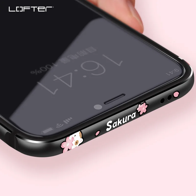 Гибкий силиконовый алюминиевый бампер чехол для iPhone XS Max мультяшная