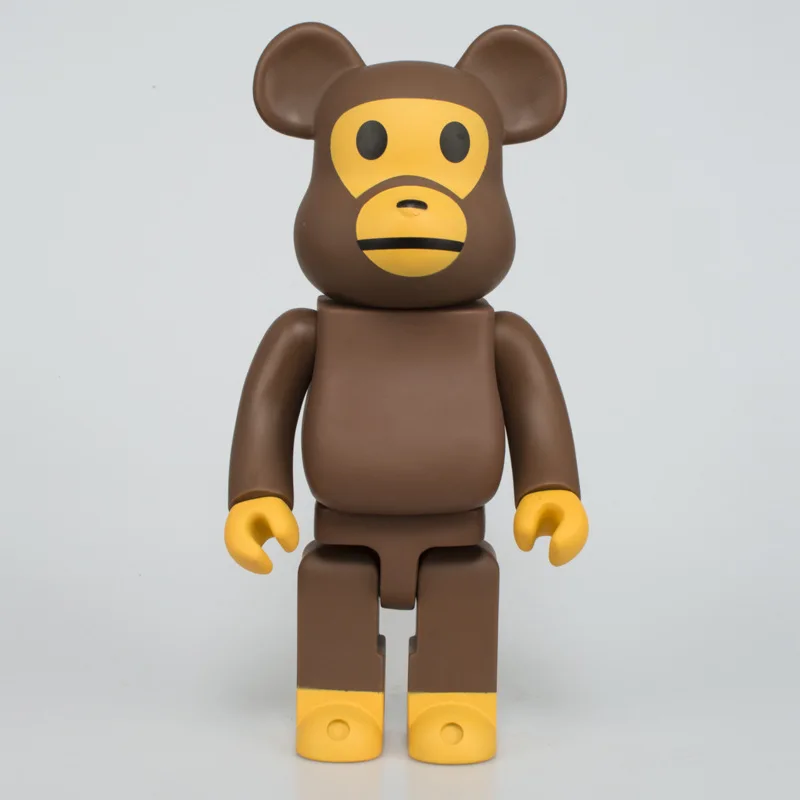 

Vinyl Doll Anime figure Violent bear Cute building block bear Skull head orangutan Hand model figurine doll baby children toy