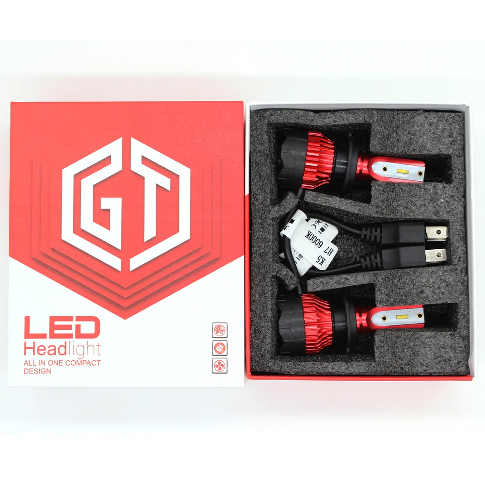 2PCS Mini LED Headlight Bulb H4 H11 H8 H1 HB3 9005 9006 H9 HB4 ZES Car Light 12000LM 100W 6000K 12V 24V Auto Fog Lamp