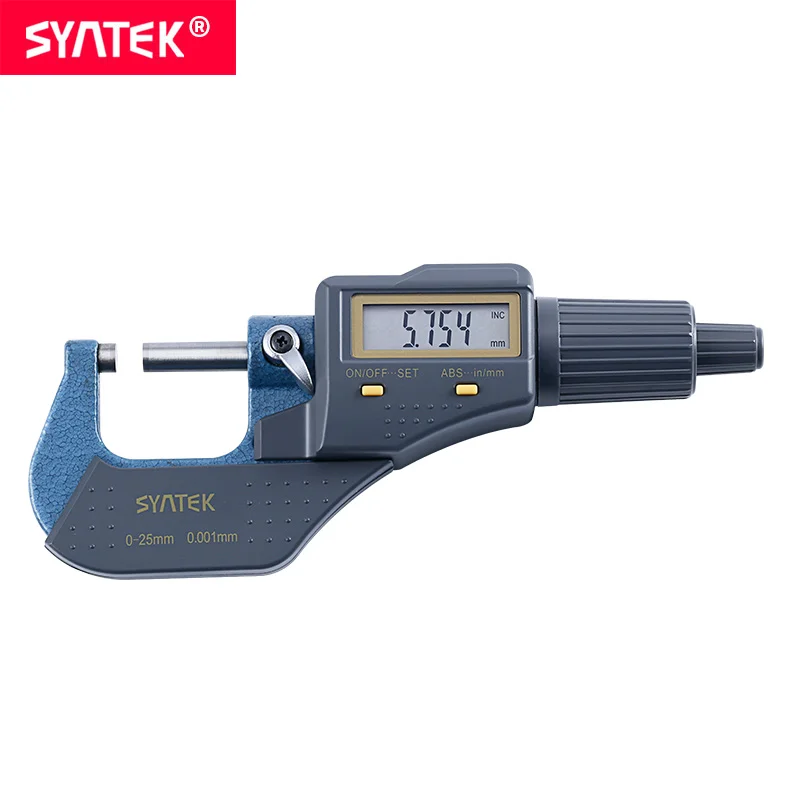 Syntek 0 001 мм 25 микрон цифровой внешний микрометр Электронный датчик