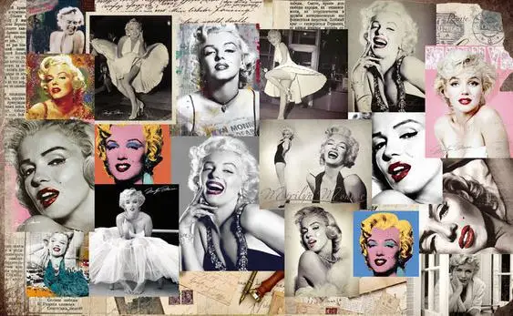 Customize sexy Marilyn Monroe mural wallpaper wall sticker wallpapers mural  wallpaper non wvoen wallpaper factory direct20152104 _ - AliExpress Mobile