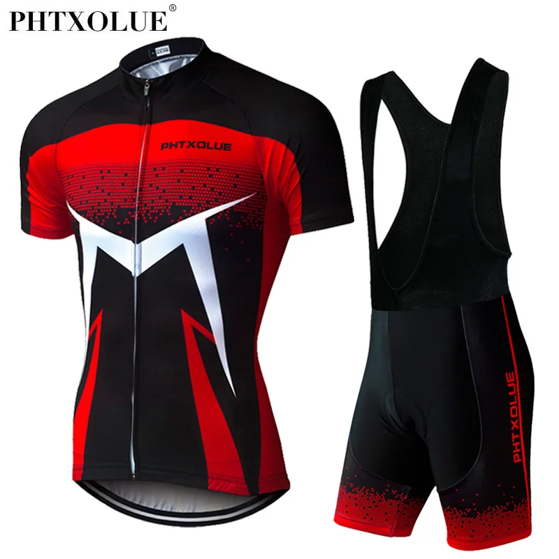 Phtxolue, летняя мужская одежда для велоспорта с коротким рукавом, дышащая майка для велоспорта, комплект одежды для горного велосипеда, одежда для велоспорта