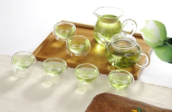

8pcs/lot Heat-resistant Glass Teapot Portable High Borosilicate Glass Filter Teapot Heating Coffee TeaPot Set JO 1054