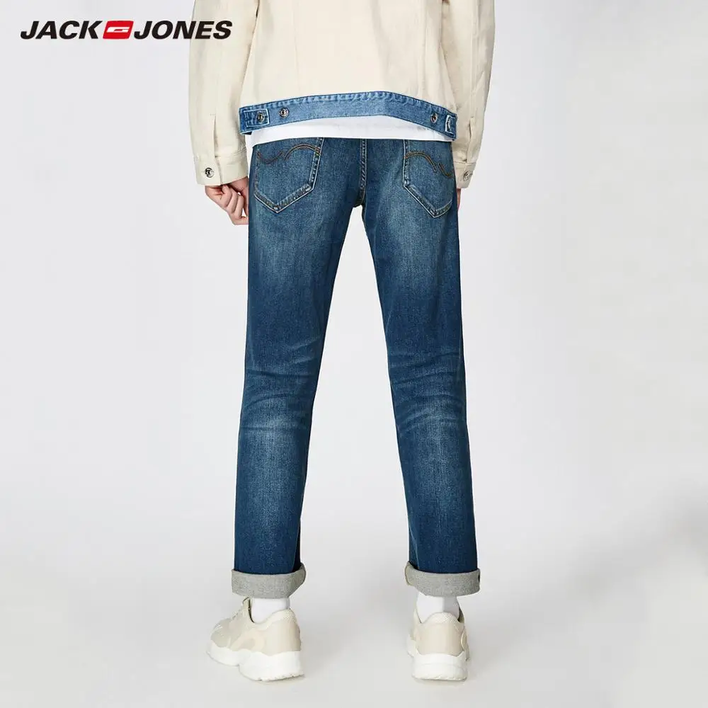 JackJones Men's Stretch Jeans men Elastic Cotton Denim Pants Loose Fit Trousers New Brand Menswear 219132584