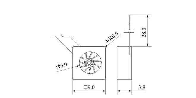 Аутентичный 1104 микрон боковой вентилятор низкое энергопотребление длинный срок службы мини вентилятор