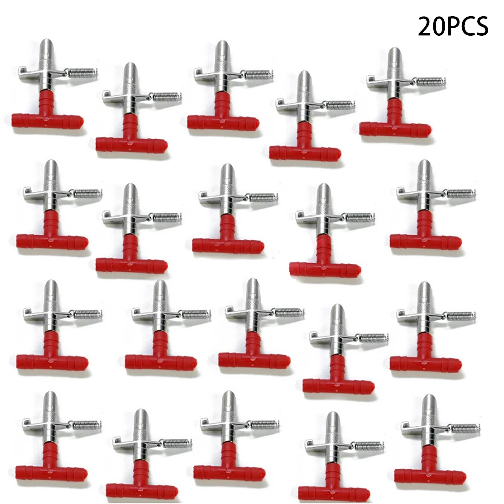 

20pcs/set Automatic Nipple Water Feeder+T Tubing + Spring Waterer Drinker Poultry Rabbits Nouse Feeder Drinker for farm animals