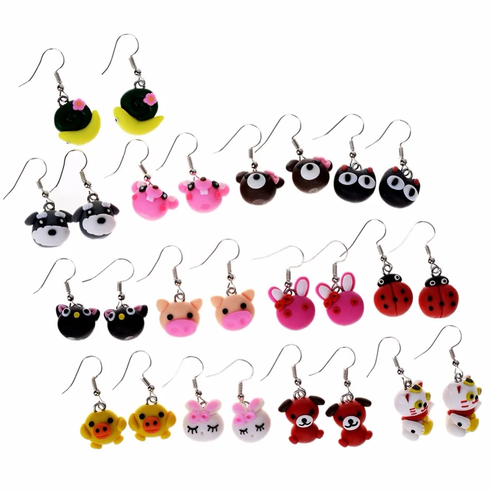 New Design 100 Handmade Lovely Drop Earring Fashion Jewelry Polymer 
