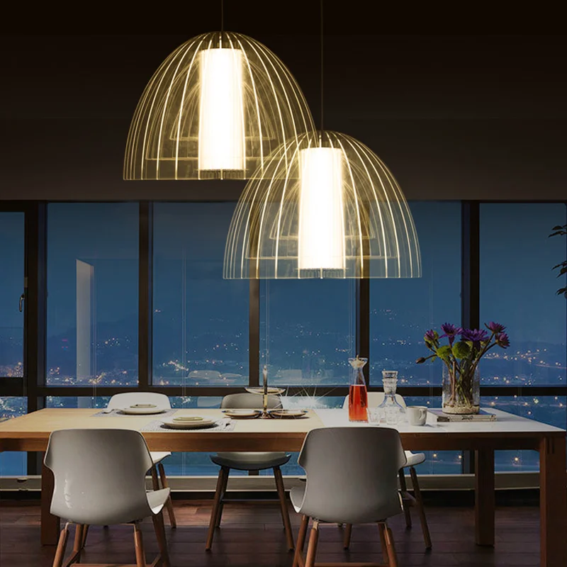 NEO Gleam Modern LED Pendant Lights Lamparas Acrylic lampshade Luminaire Dining Room Lights Pendant Lamp For Bar Home Lighting