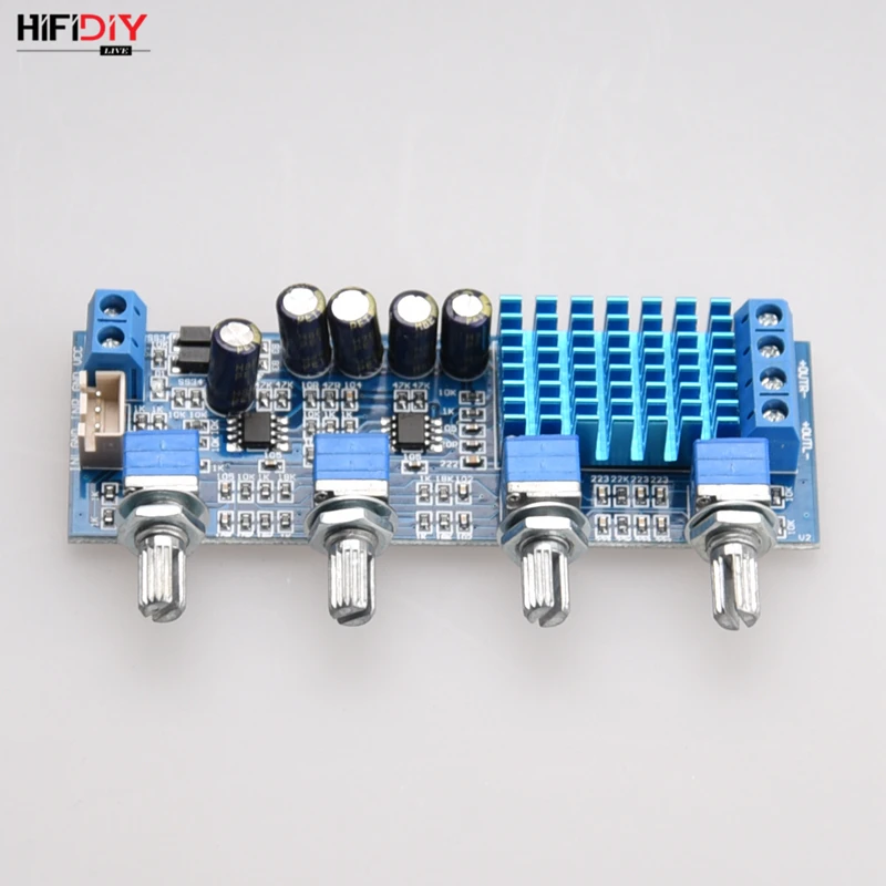 

HIFIDIY TPA3116 2.0 Amplifier Board Car Digital Audio Amplifier 30W*2 TPA3116 Home TREBLE MIDDLE BASS adjust for Speaker A2.0-3C