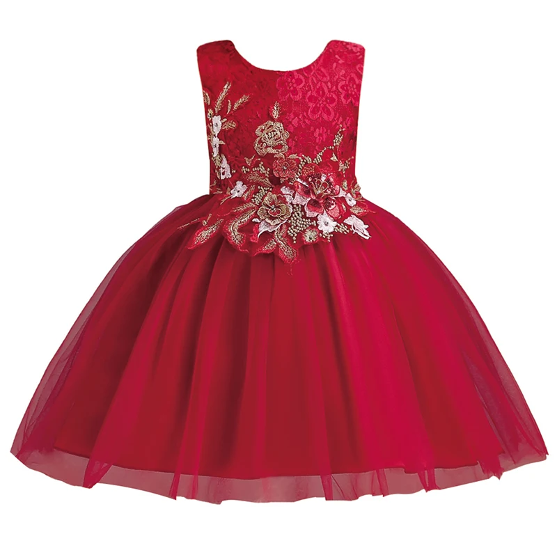 Babyonlinedress Тюль Кружева Аппликации для девочек в цветочек платья Длинные Связь платье для свадьбы Вечерние платья для причастия