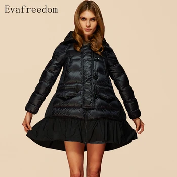 

2016 Winter jacket women down jackets women't down coats 90% Duck down parkas loose long coat Outwear overcoat parkas hooded