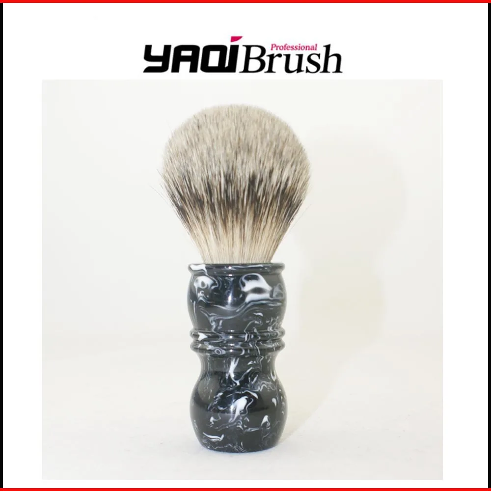 22mm Black And White Resin Handle 100 Silvertip Badger Hair Shaving