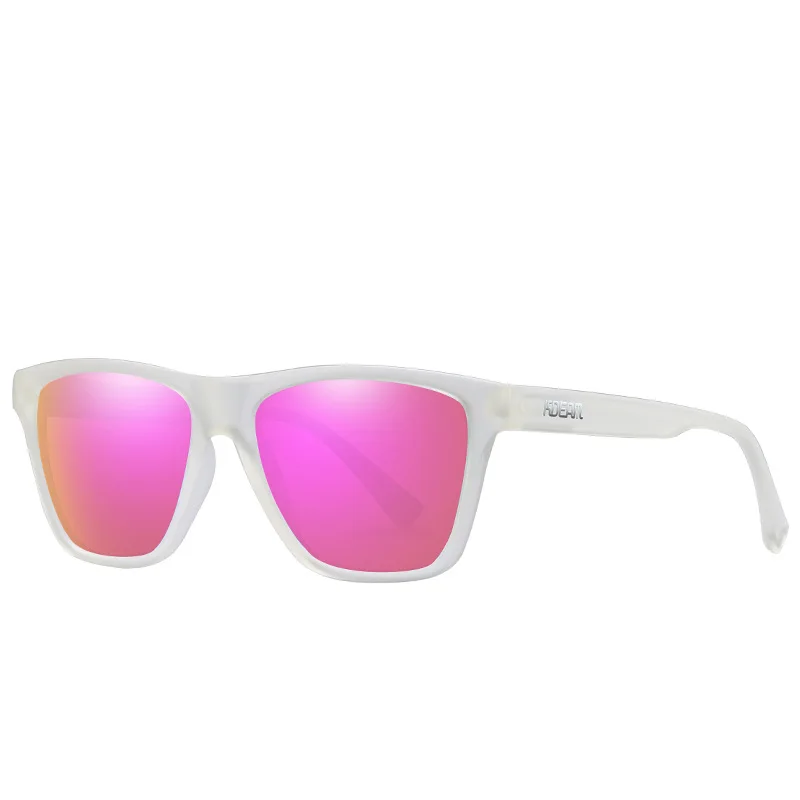 Мужские солнцезащитные очки KDEAM бренд для вождения поляризованные квадратные оправы Солнцезащитные очки мужские очки UV400 Gafas De Sol мужские спортивные солнцезащитные очки - Цвет линз: C7