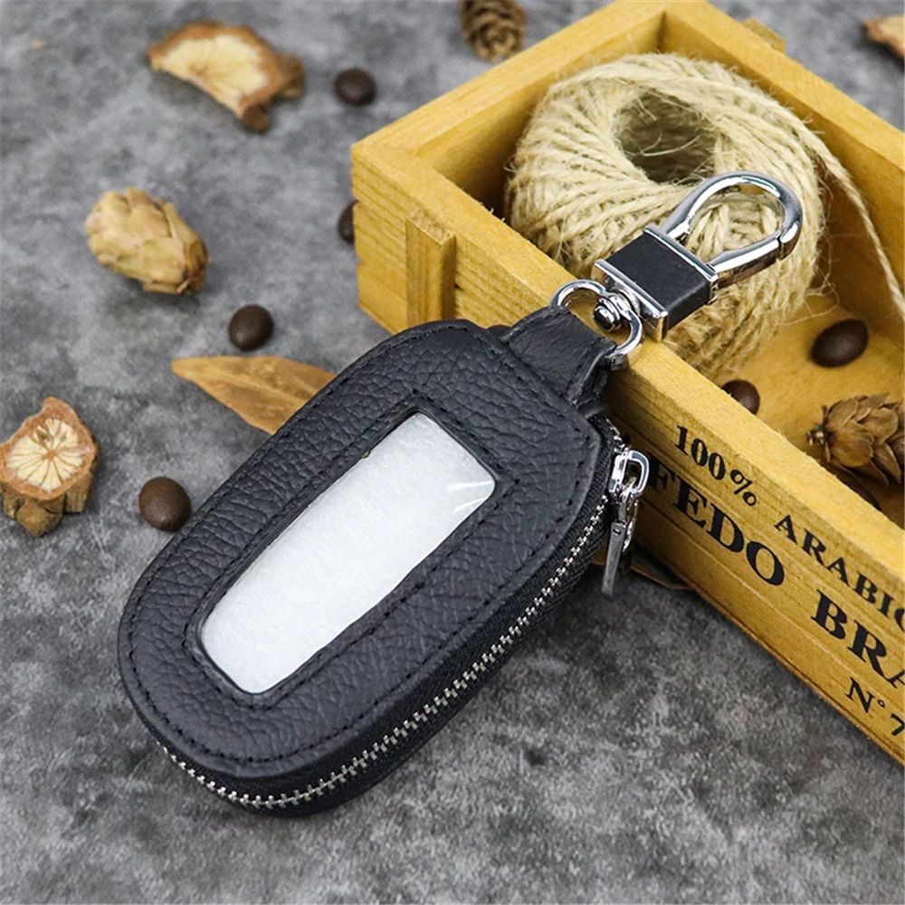 

Car Keychain Holder Case Pocket Pouch Purse Leather Men Women Wallets Key Organizer Housekeeper Cover Zipper Bag for Car Gifts