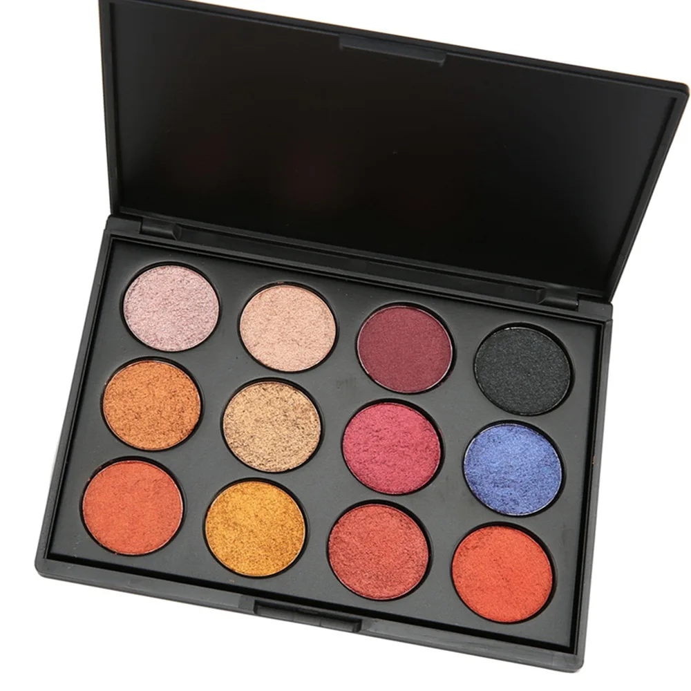 

Hot sell No Logo 12 Color Wet and Dry Eyeshadow Makeup Cosmetic Eye Shadow Palette with High Pigment 12sets