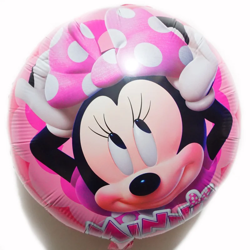 100 шт., воздушные шары на день рождения Микки, 18 дюймов круглые воздушные шары с гелием Минни, детские игрушки для Минни Микки, вечерние воздушные шары - Цвет: 100pc M46