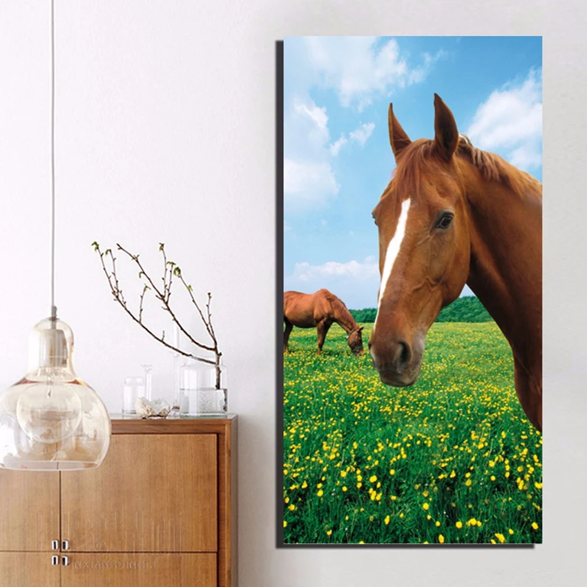 1 шт. декоративный постер на холсте бегущая лошадь FA395|paint on canvas|poster paintpainting modern |