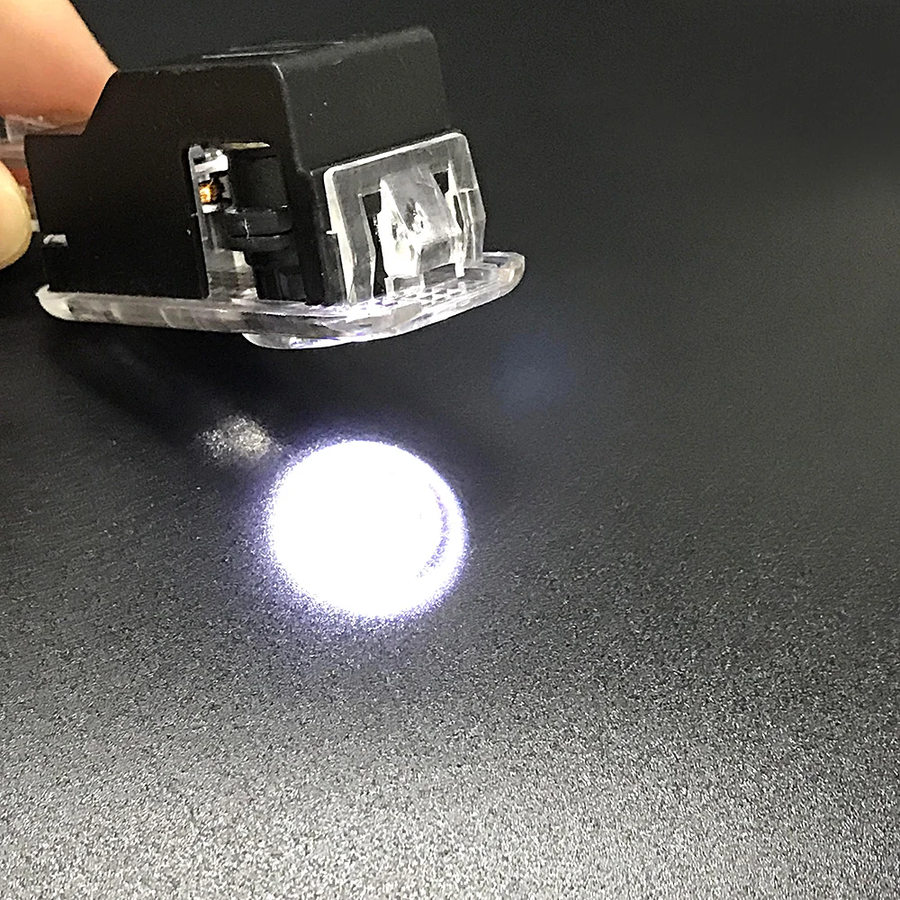Clear Car Door LED Lighting Logo Projector Door Step Light for