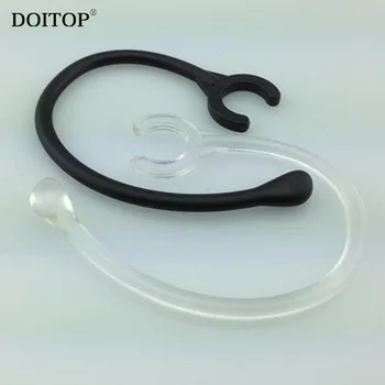 DOITOP 10PC 8mm Clear Headphone Earphone Accessories Bluetooth Ear Clamp Headset Earloops Ear Clips EarHook Ear Loop Hook Clip