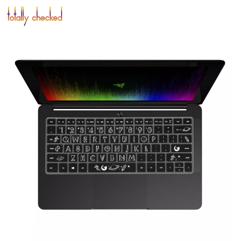 Силиконовая клавиатура для ноутбука Обложка протектор для razer Blade Stealth ультрабук с сенсорным экраном RZ09 13,3 ''13 дюймов - Цвет: star