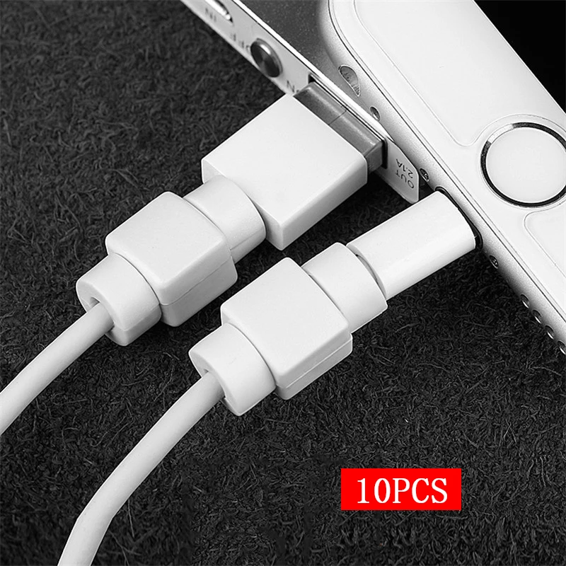 

10pcs SIANCS Cable Protector For iPhone Charger Protection Cable USB Cord Saver Bite USB Cable Winder Cover For iPhone Cable