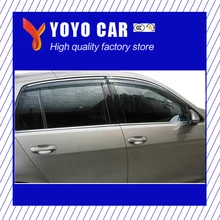 Горячая 4 шт. литья под давлением отделка вентиляционное отверстие тент дождь Солнце Ветер Дефлектор окно козырек для гольф 4 Гольф 6 Гольф 7