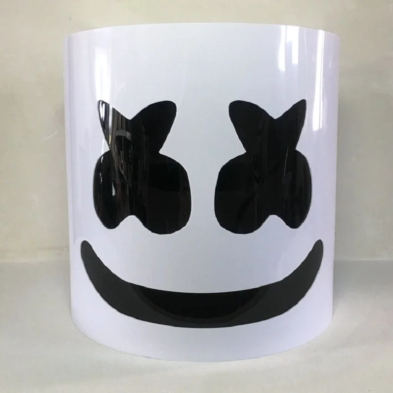 

PVC Marshmello Helmet DJ Marshmello Mask Concert Props Future Bass Marshmello Music Fans Prop Bars Prop Halloween DJ Mask