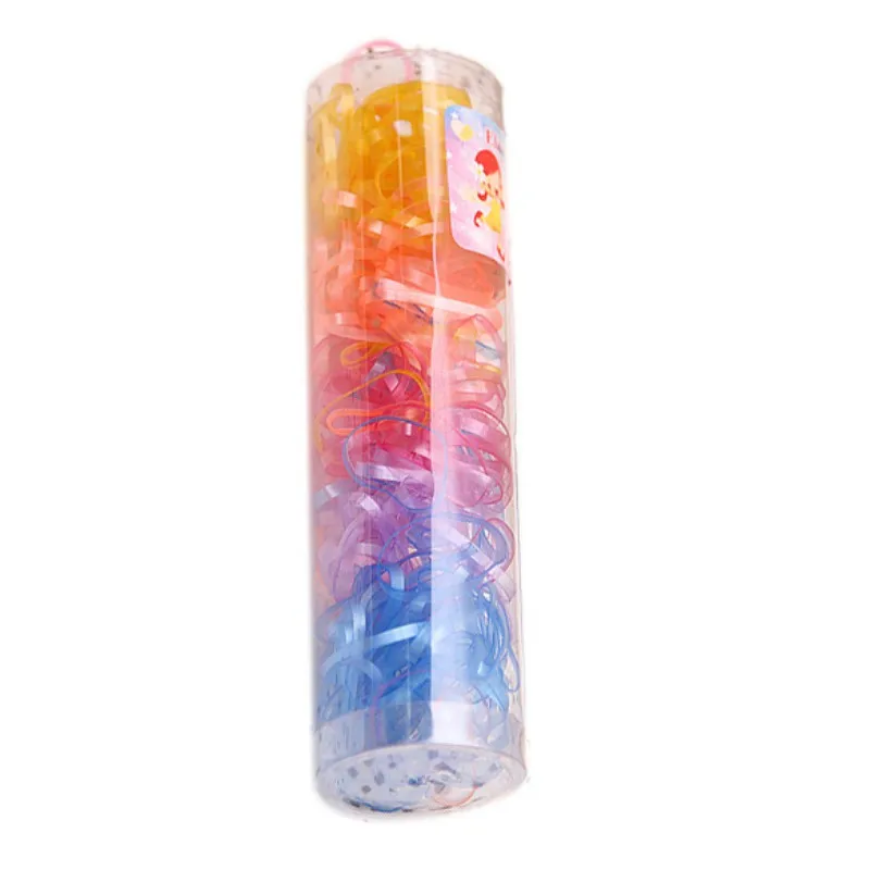 220pcs/lot Hair Accessories Korean Candy Color Hair Ring Ropes Ponytail Holder Disposable Elastic Hair Bands for Girls L1