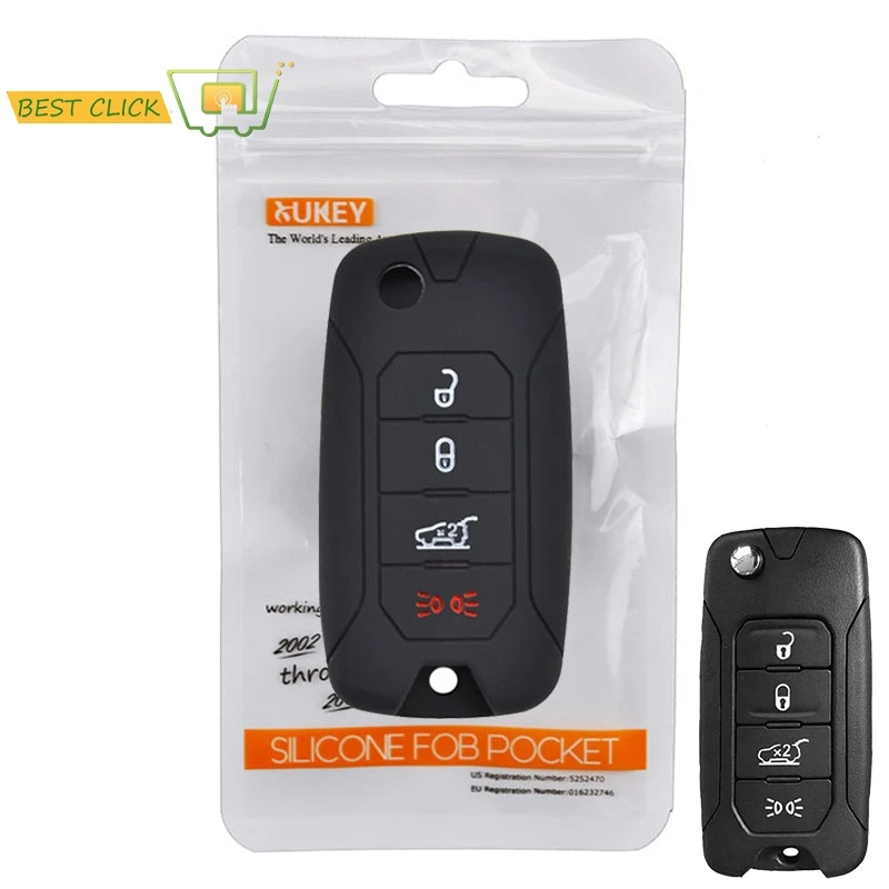 Silicone Key Case Cover For JEEP 