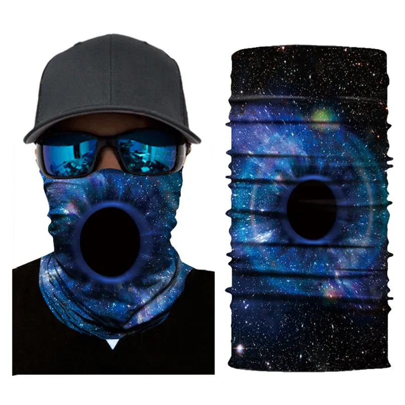 Звездное небо велосипедная маска для лица шарф Лыжная маска Балаклава с принтом черепа маски головной шарф шеи Хэллоуин вечерние Бандана с изображением масок для лица