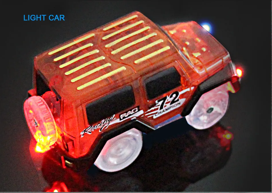 Магическая электроника, светодиодный автомобиль, игрушки с мигающими огнями, модель трека, обучающие игрушки для детей, мальчиков, подарок на день рождения