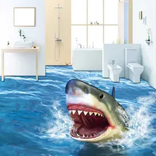 3D Floor Stickers For Bathroom Jaws Bathroom Decor