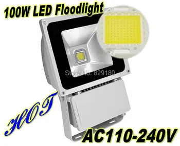 

Hot High power Led Floodlight 100W 85-265V 10000LM LED spotlight Led Outdoor Flood Light LED Landscape LED lamps LED lights bulb