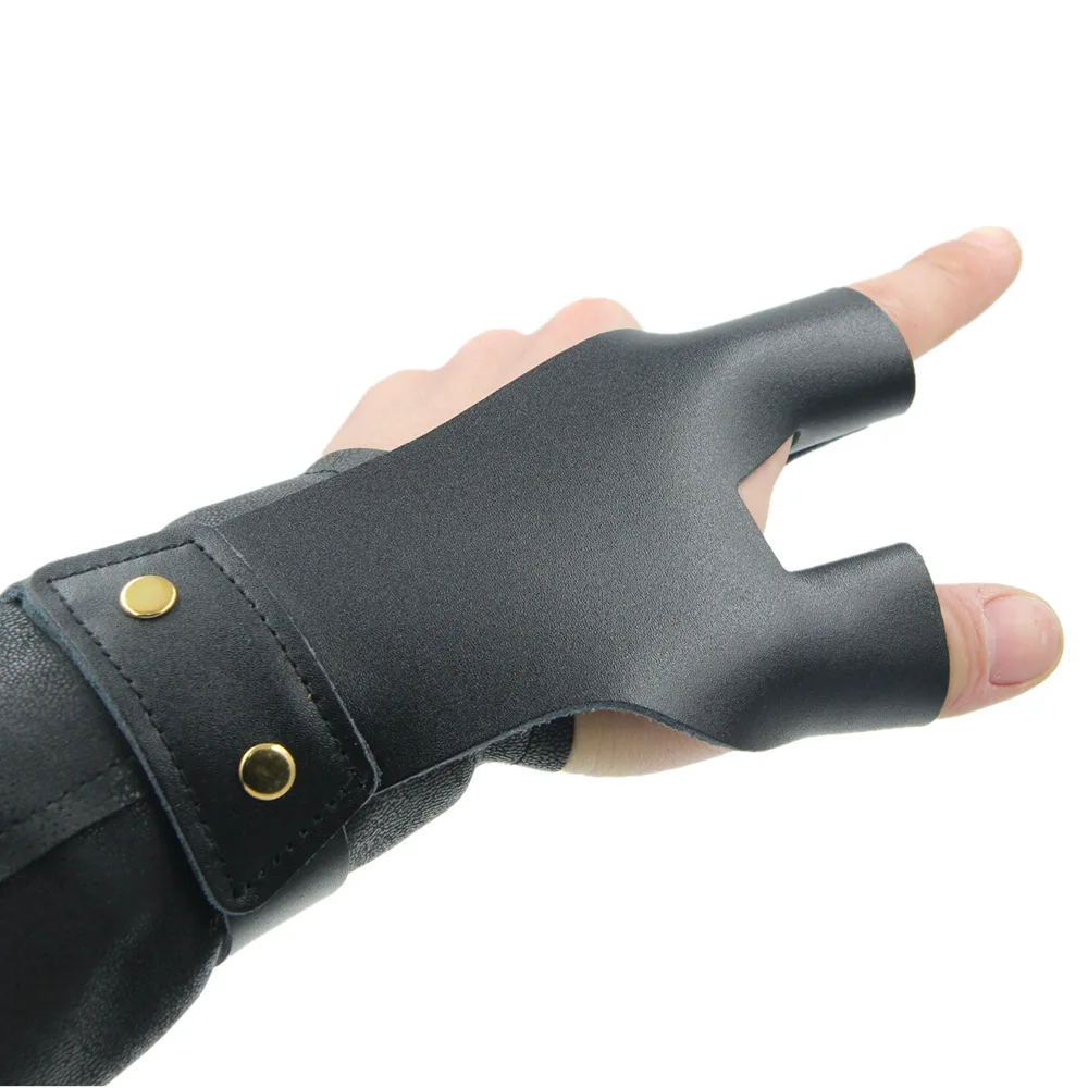 2 Finger Tip Protector Archery Protect Glove Hunting Shooting Glove Bow ...