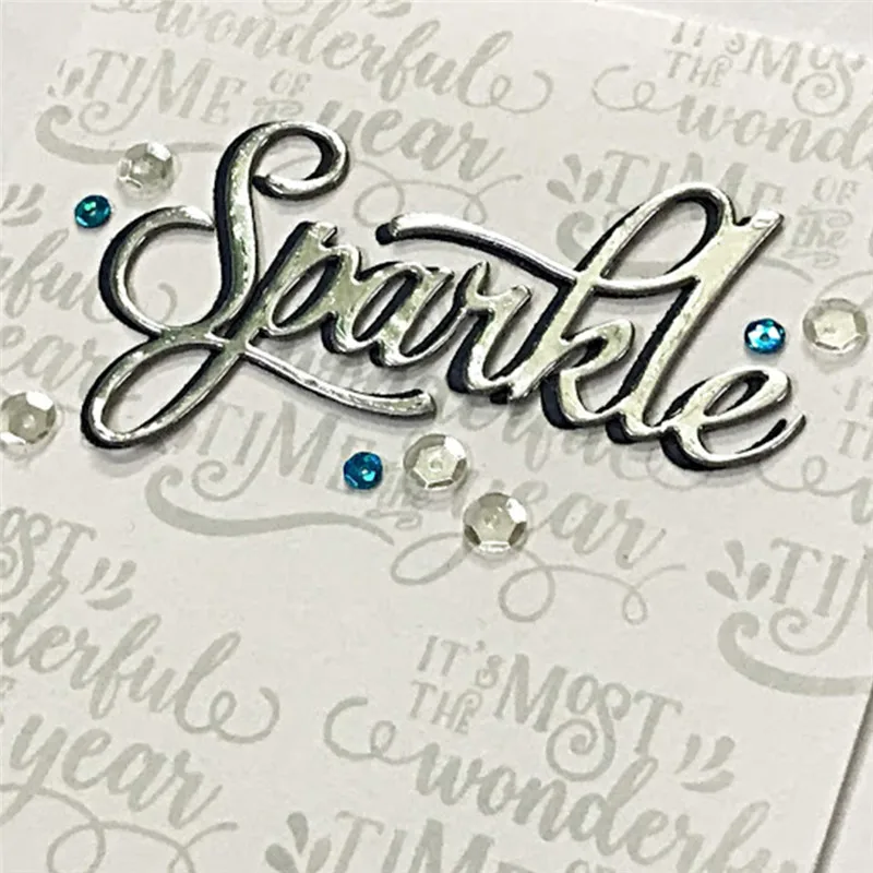 

DiyArts Letter Dies Word Metal Cutting Dies New 2019 for Craft Dies Scrapbooking Album Die Cut Embossing Stencil Metal Dies