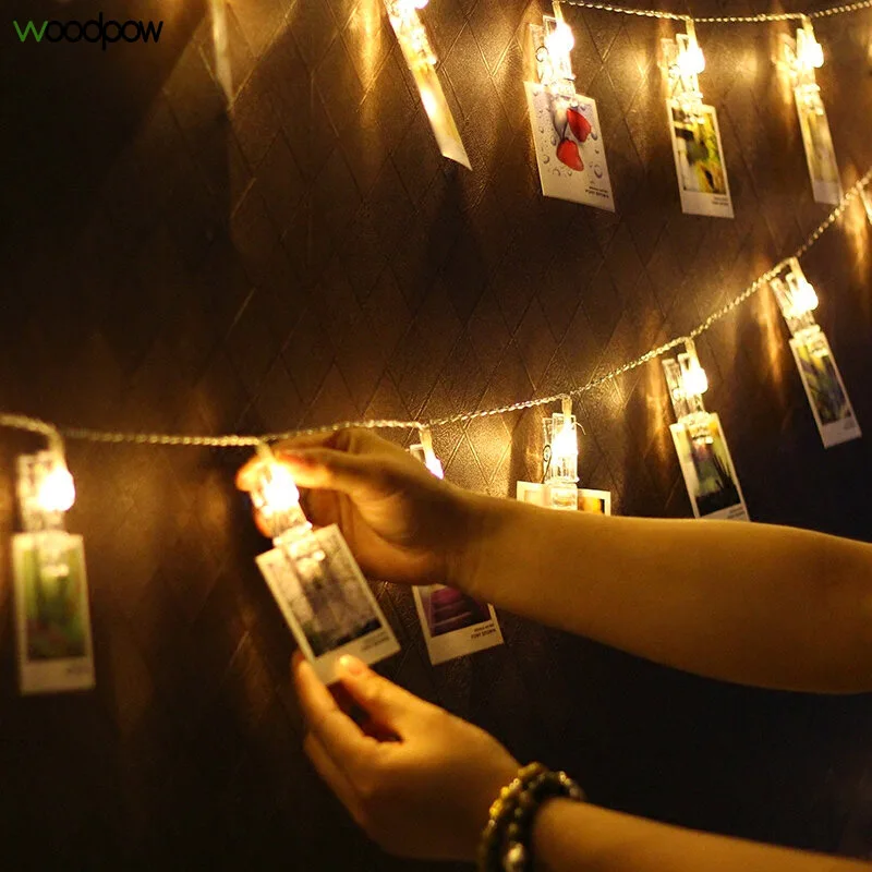 Фотофон с изображением карты Woodpow светодиодная гирлянда на батарейках/USB питание