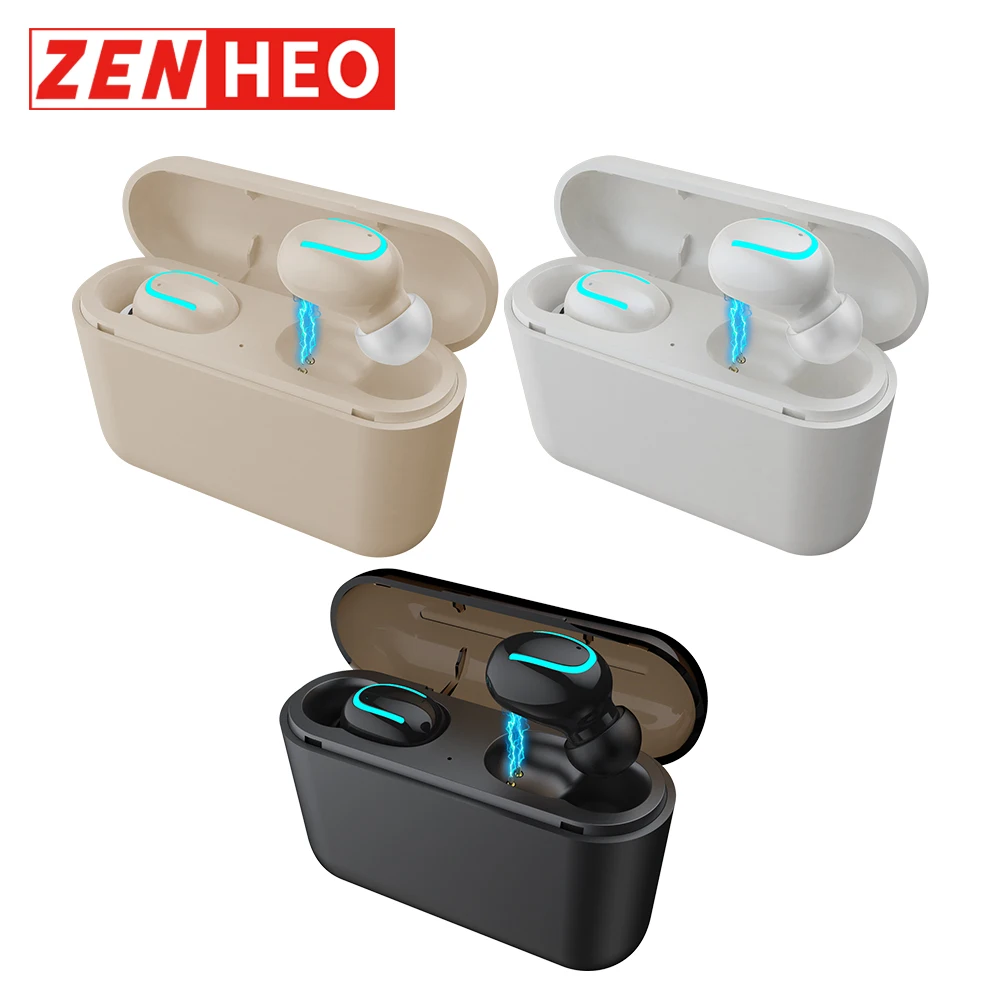 

ZENHEO Q32 TWS Earbuds BT 5.0 1500mAh Charge Bin with Power Bank Function Wireless Earphone Sport In Ear