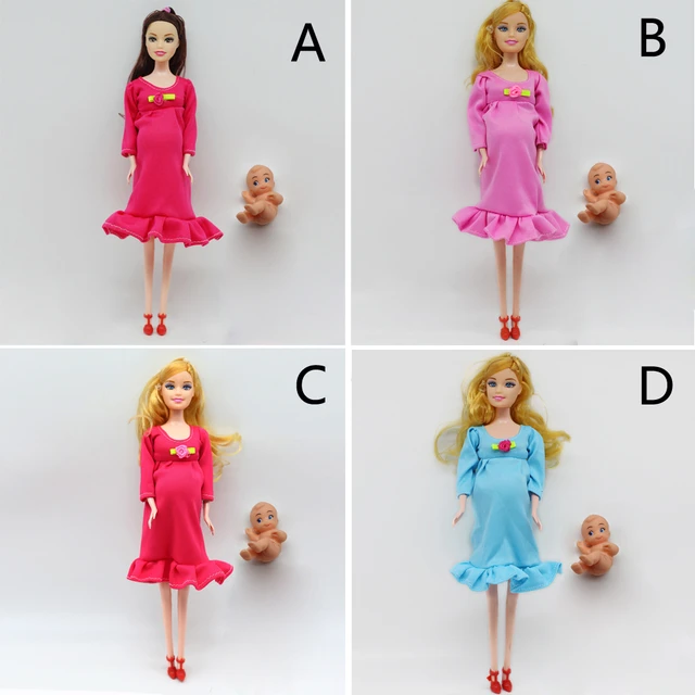 Corpo de Boneca Grávida com 2 Roupas e 1 Sapatos, Bonecas Educativas, Jogo  Barbie, Brinquedos DIY Presente, Acessórios, 11.5 Polegadas - AliExpress